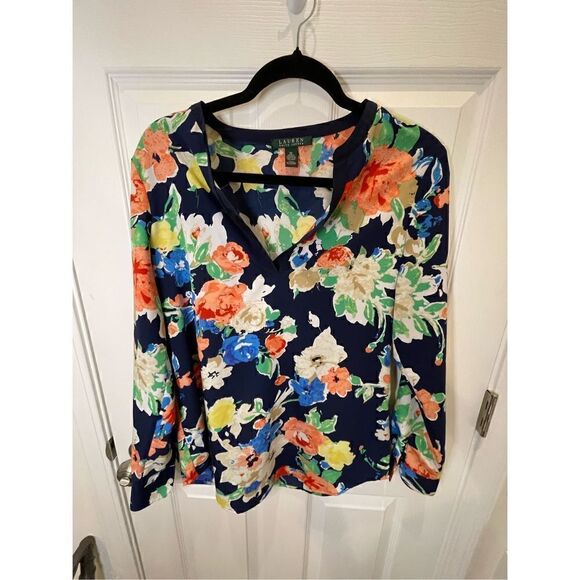 Lauren Ralph Lauren women’s bundle lot blouse long sleeve size medium - Picture 2 of 12